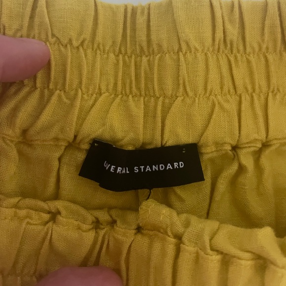 Universal Standard Juniper Linen Easy Pull On Shorts XS 10 12 in golden hour - Picture 4 of 6